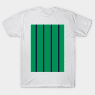 Newcastle 1995 Green and Navy Pinstripe T-Shirt